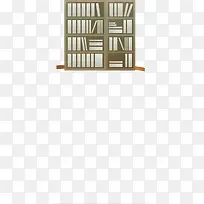 卡通书柜矢量图-空若网 卡通书柜矢量图-空若网