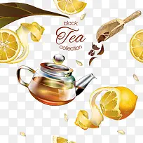 彩绘红茶矢量素材-空若网 彩绘红茶矢量素材-空若网