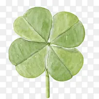 矢量彩绘四叶草-空若网 矢量彩绘四叶草-空若网