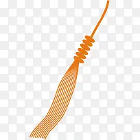 中国风橙色吊坠海报-空若网 中国风橙色吊坠海报-空若网