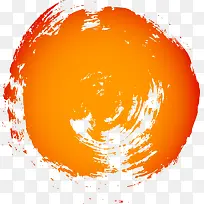 橙色圆形颜料-空若网 橙色圆形颜料-空若网