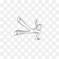 白色小人跳街舞-空若网 白色小人跳街舞-空若网