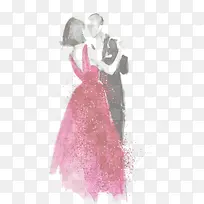 春天跳舞水彩人物-空若网 春天跳舞水彩人物-空若网