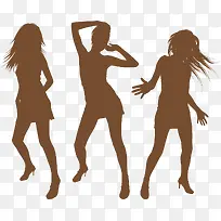 舞蹈人物剪影-空若网 舞蹈人物剪影-空若网