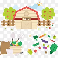 矢量手绘卡通农场-空若网 矢量手绘卡通农场-空若网