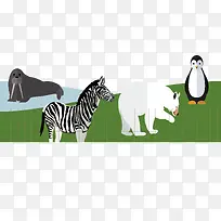 动物园插画设计-空若网 动物园插画设计-空若网