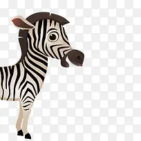 矢量卡通可爱斑马-空若网 矢量卡通可爱斑马-空若网