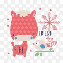 可爱卡通动物图案-空若网 可爱卡通动物图案-空若网