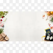 白色简约食物海报-空若网 白色简约食物海报-空若网