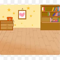 卡通客厅背景素材-空若网 卡通客厅背景素材-空若网