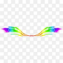 彩带翅膀形状素材-空若网 彩带翅膀形状素材-空若网