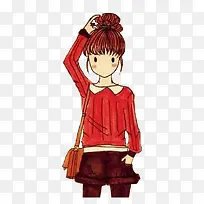 可爱卡通女孩-空若网 可爱卡通女孩-空若网