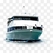 近景白色游船-空若网 近景白色游船-空若网