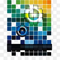 矢量彩色方块-空若网 矢量彩色方块-空若网
