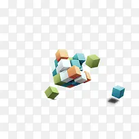 彩色立体方块-空若网 彩色立体方块-空若网