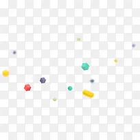 彩色立体方块装饰-空若网 彩色立体方块装饰-空若网