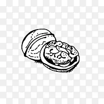 手绘核桃-空若网 手绘核桃-空若网