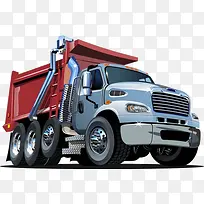 卡通卡车素材-空若网 卡通卡车素材-空若网