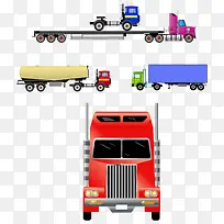 卡车和拖车矢量-空若网 卡车和拖车矢量-空若网