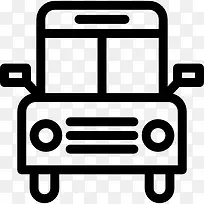 校车前视图图标-空若网 校车前视图图标-空若网