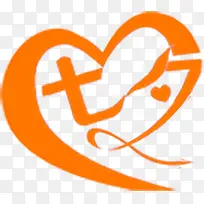 七夕心形橙色七夕-空若网 七夕心形橙色七夕-空若网