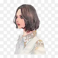 手绘女孩-空若网 手绘女孩-空若网