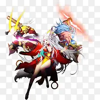 彩色光效游戏人物-空若网 彩色光效游戏人物-空若网