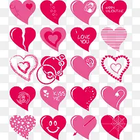 卡通手绘心-空若网 卡通手绘心-空若网