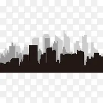 卡通手绘城市剪影-空若网 卡通手绘城市剪影-空若网