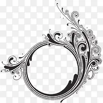 手绘欧式花纹生日贺卡-空若网 手绘欧式花纹生日贺卡-空若网