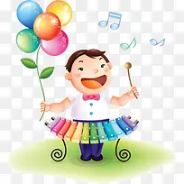 春天可爱音乐漫画-空若网 春天可爱音乐漫画-空若网