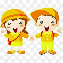 黄色可爱创意儿童-空若网 黄色可爱创意儿童-空若网