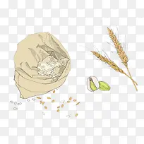 稻穗插画-空若网 稻穗插画-空若网