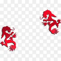 龙纹创意设计红色-空若网 龙纹创意设计红色-空若网