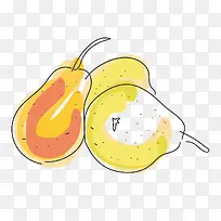 手绘梨子-空若网 手绘梨子-空若网