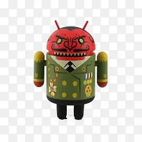 红色怪兽表情安卓形象-空若网 红色怪兽表情安卓形象-空若网