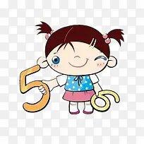 拿数字的女孩-空若网 拿数字的女孩-空若网