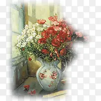 免抠透明水彩红色花-空若网 免抠透明水彩红色花-空若网