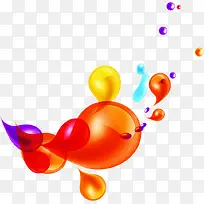 悬浮气泡卡通彩色-空若网 悬浮气泡卡通彩色-空若网