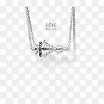 白色创意有爱项链-空若网 白色创意有爱项链-空若网