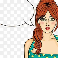手绘长发美女素材-空若网 手绘长发美女素材-空若网