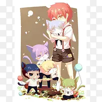 卡通漫画人物插画-空若网 卡通漫画人物插画-空若网