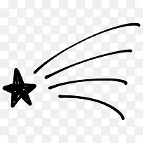 手绘星星和线条-空若网 手绘星星和线条-空若网