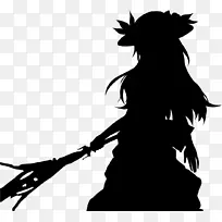 单色摄影剪影-仙女剪影-空若网 单色摄影剪影-仙女剪影-空若网