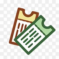 矢量检验过的票素材-空若网 矢量检验过的票素材-空若网