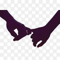 手牵手剪影-空若网 手牵手剪影-空若网