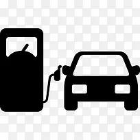 车在加油站图标-空若网 车在加油站图标-空若网