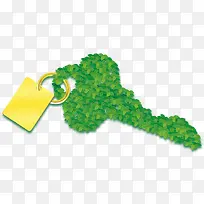 绿草组成的钥匙-空若网 绿草组成的钥匙-空若网