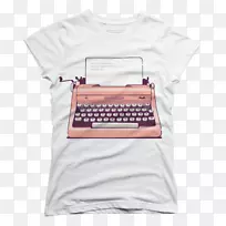 t恤服装袖子粉红米色打字机-空若网 t恤服装袖子粉红米色打字机-空若网