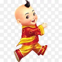 手绘可爱新年男孩-空若网 手绘可爱新年男孩-空若网